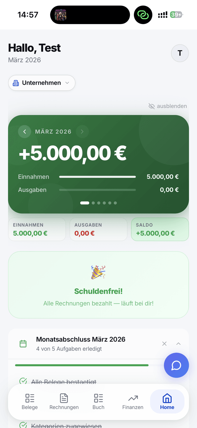 BuchBalance Dashboard