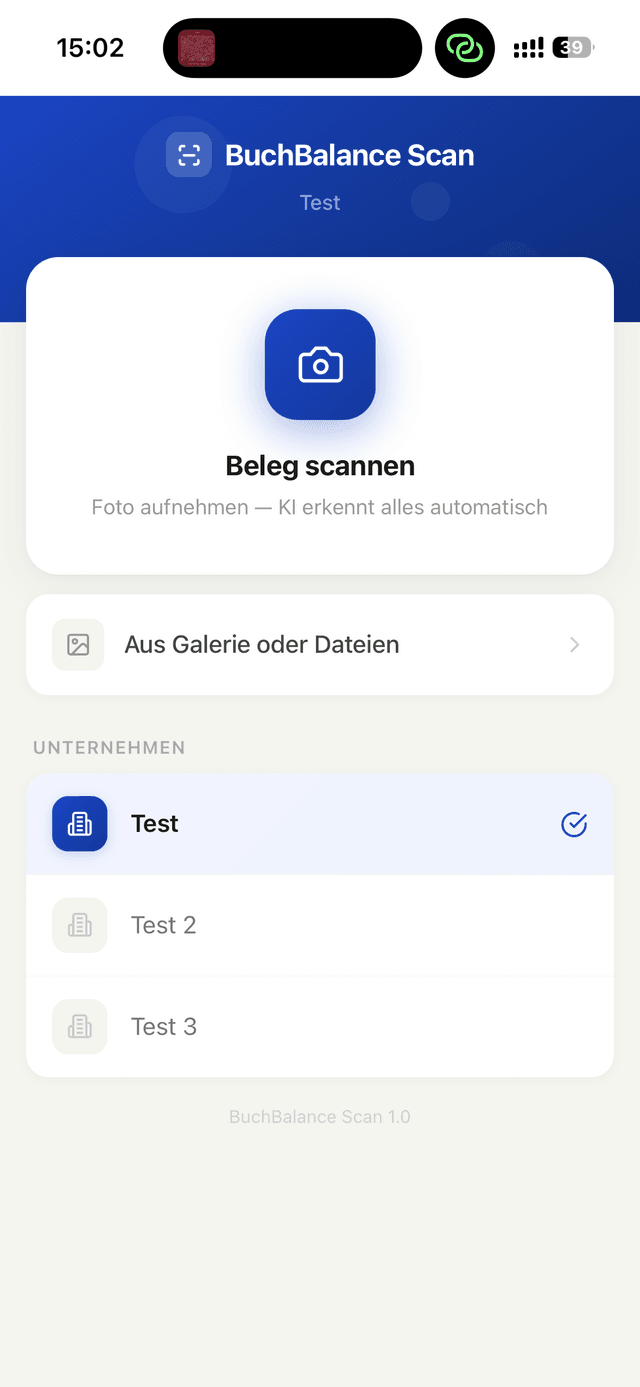 BuchBalance Scan