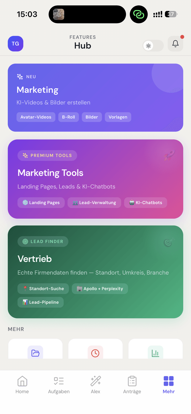 Zentari Features Hub